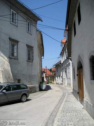 Narrow street in old city centre