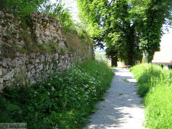 Former city walls in Novo mesto