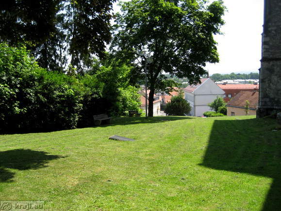 Meadow near church
