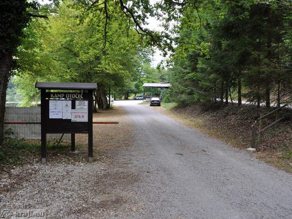Entrance into the Camping Otocec