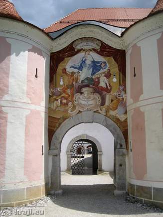 Fresco above the main entrance