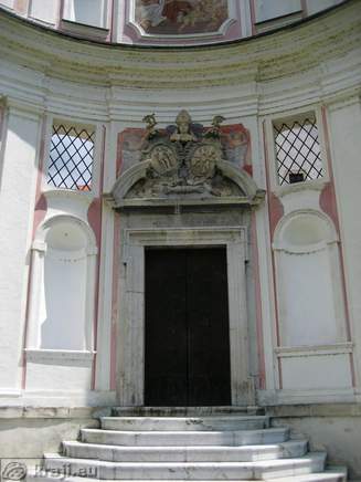 Entrance in the church