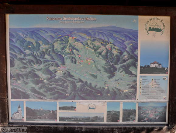 Panorama Šentruperta z okolico Panorama Šentruperta z okolico