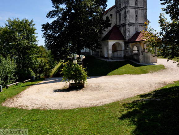 Road on the peak of Zalostna Gora