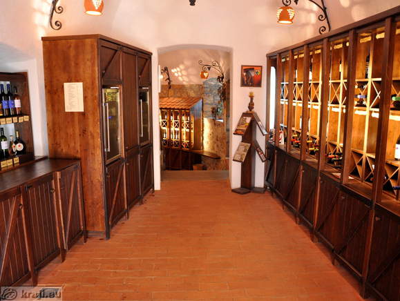Starting room of the Castle Winery