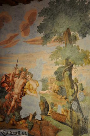 Freska v stolpu gradu Sevnica