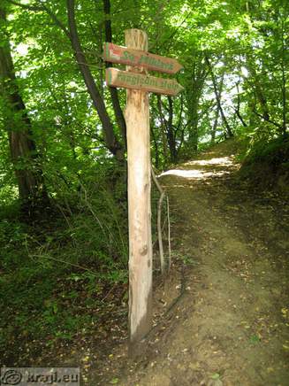 Ena od večih usmerjevalnih tabel za Miklavški hrib