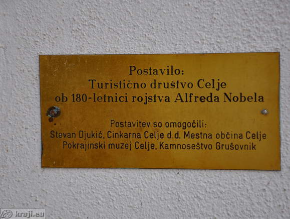 Spominska plošča - Postavilo Turistično društvo Celje