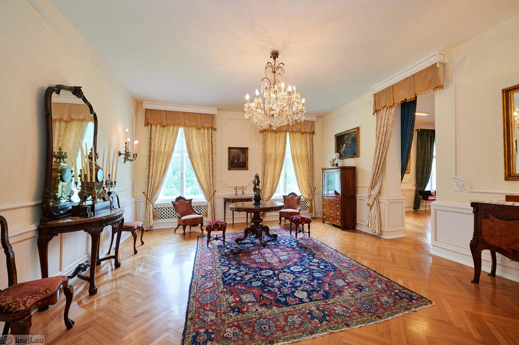 Dvorec Bukovje - Salon pred dvorano