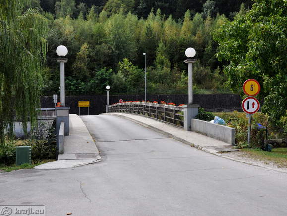 Arrival to the main road between Mozirje and Logar Valley