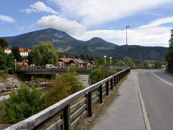 Road between Mozirje and Logar Valley at Ljubno