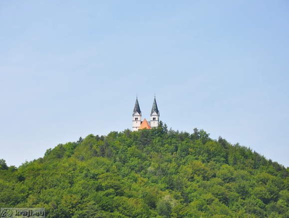 The pilgrims' church with two steeples