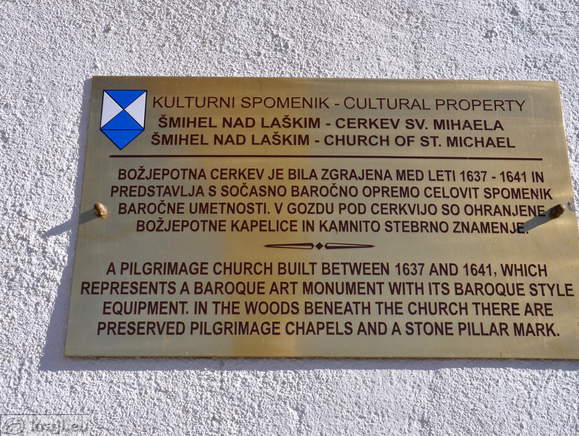 The Church of St. Michael - Information board