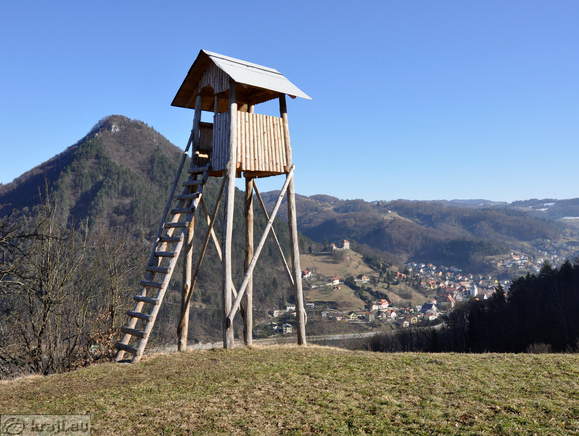Belvedere by the way with a view of Lasko and the neighbourhood