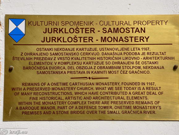 Information board - Jurkloster - monastery