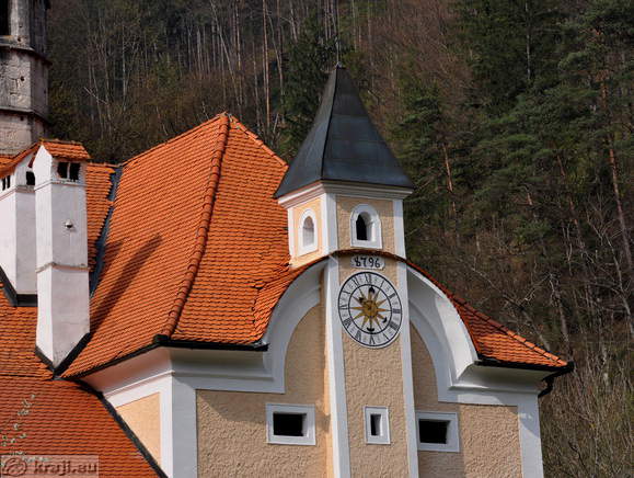 Belfry with clock