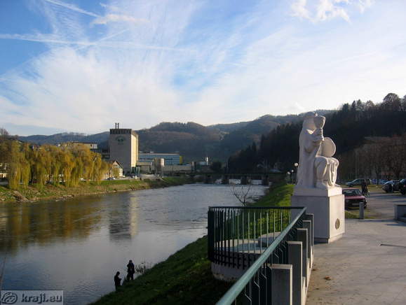 Pivovarna Lasko and the Statue of the king of beer - Gambrinus
