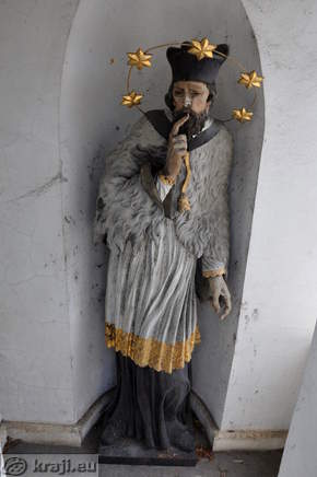 Silentium - Baroque statue of the John Nepomuk in the chapel