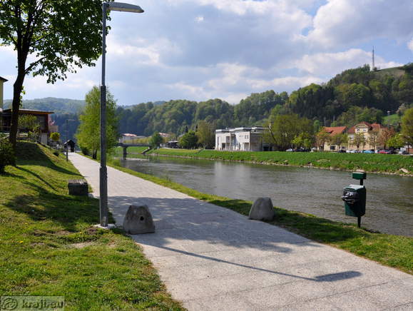 Last part of the footpath along the Savinja River