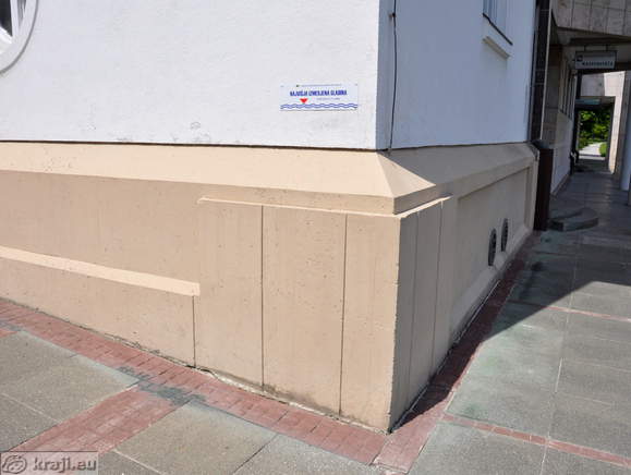 The highest measured level  on Cultural Centre Lasko