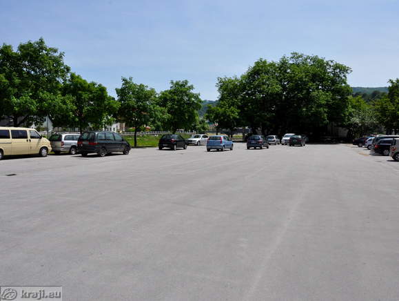 Parking area between Thermal Spa Park and Culture Central Lasko
