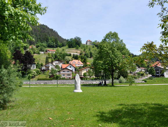 Tabor Castle in the background