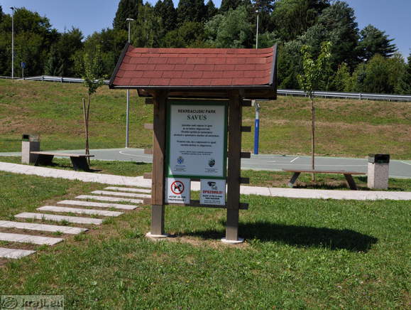 Informativna tabla - Rekreacijski park Savus