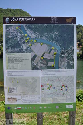 Informativna tabla - Učna pot Savus