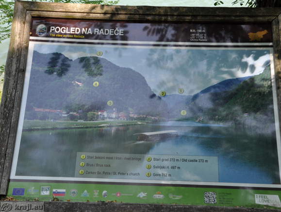Informativna tabla - Pogled na Radeče