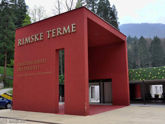 Rimske terme from the upper side