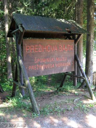 Information board for Prezihov cottage