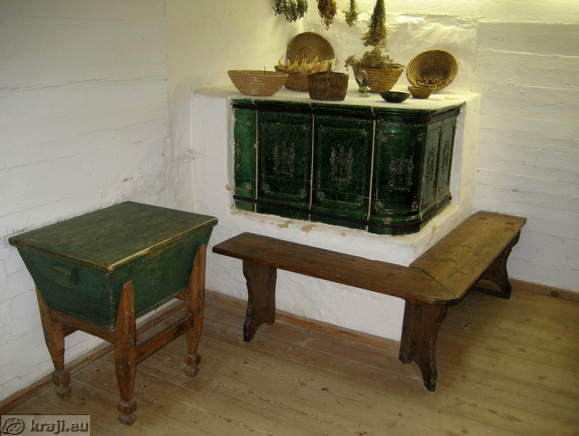 Prezihov Voranc Memorial Museum - the traditional ceramic heating stove