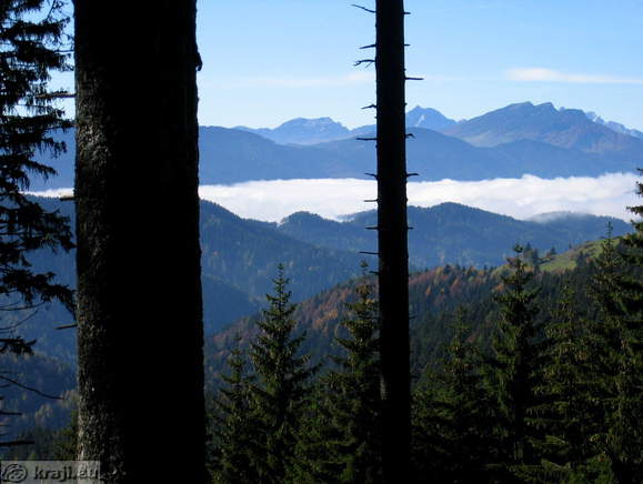 Razgled na Kamniško - Savinjske alpe med potjo