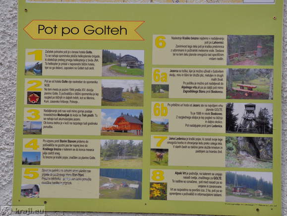 Golte Trail - Map Golte Trail - Map