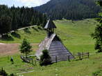 Golte - Chapel of Jesus the Good Shepherd <br> Chapel from top 