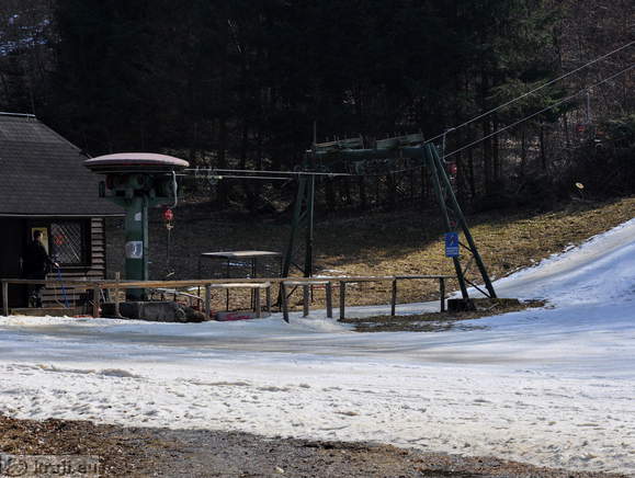 Lower station of the ski lift