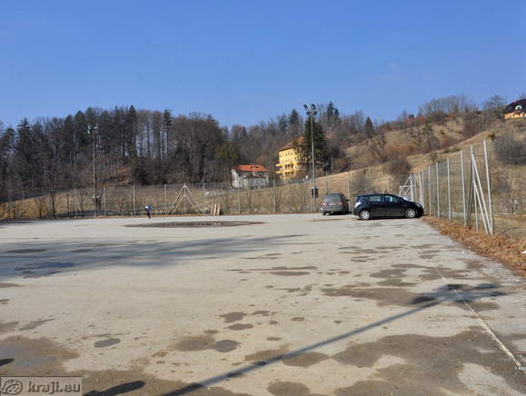 Parking area at the Ski slope Janina