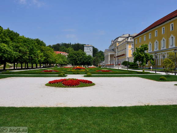 View of the park in Rogaska Slatina