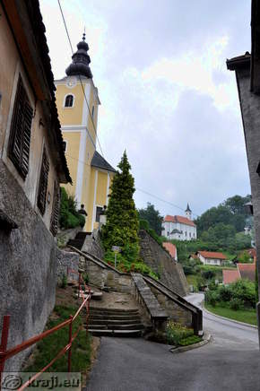 Church of St. Bartholomew and the Church of St. Cynthia in the background