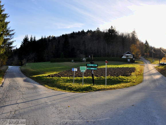 In the background is cemetery on Svetina