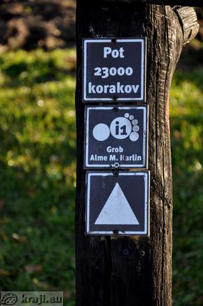 Trail of 23000 steps - Alma M. Karlin's grave