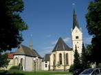 Slovenj Gradec - Trg svobode z okolico (Marktfreiheit mit Nachbarschafts) - Cerkev sv. Duha in sv. Elizabete v Slovenj Gradcu