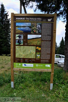 Information board - Theme Hiking Trail Kope