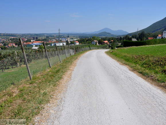 Slovenske Konjice with the Church of St. Ann on the right