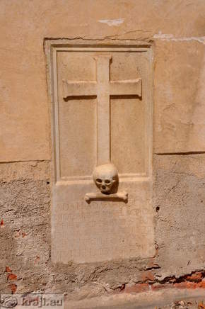 Tombstone engraved into the Church of St. George