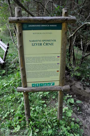 Naravni spomenik - Izvir Črne