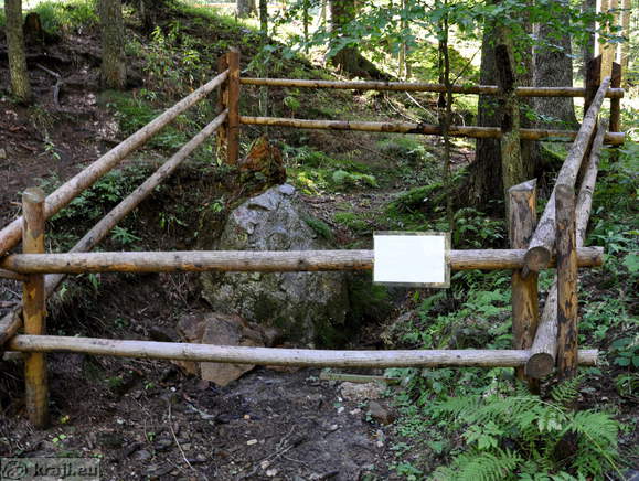 Secured part of the Iron water Spring