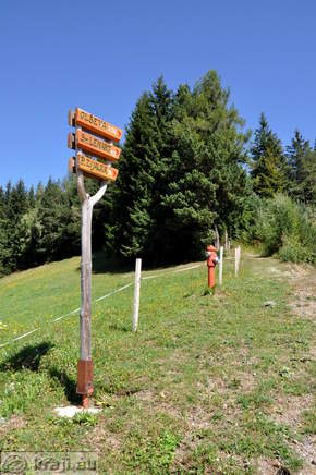 Path to Potocka zijalka Cave at Sv. Duh (Holy Spirit)