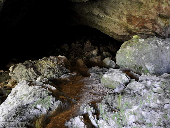 Interior of the cave