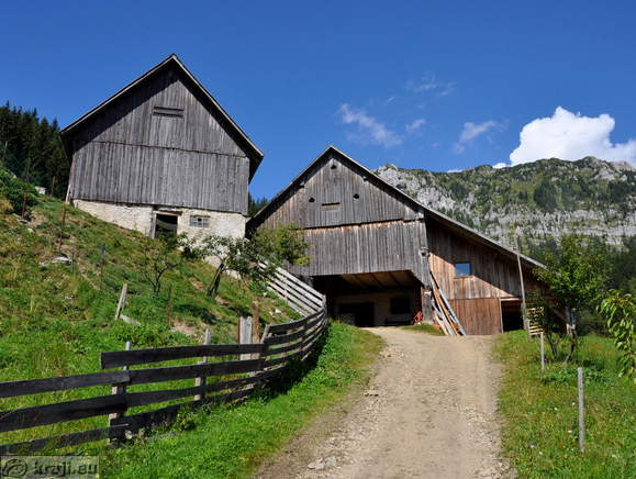 Farm at the start of path